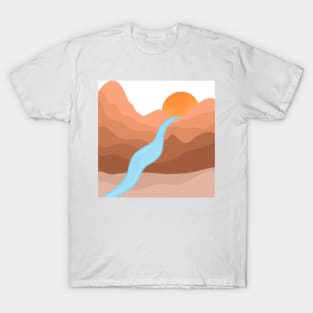 Sunset in Desert landscape T-Shirt